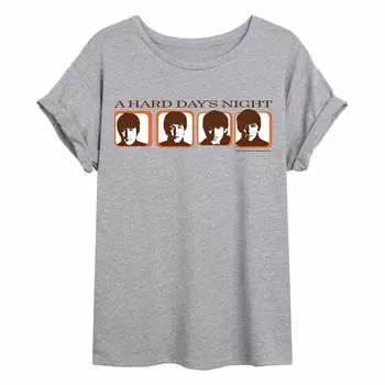 Детская винтажная струящаяся футболка The Beatles Licensed Character, серый