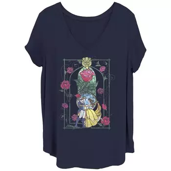 Детская витражная футболка Disney's Beauty And The Beast Plus Licensed Character, темно-синий