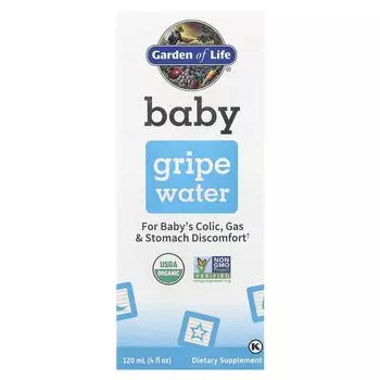 Детская вода от колик, 4 жидких унции (120 мл) Garden Of Life