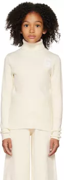 Детская водолазка с логотипом Off-White MM6 Maison Margiela