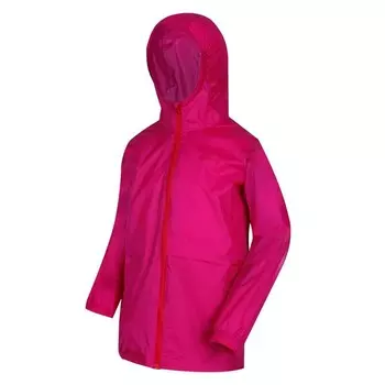 Детская водонепроницаемая дождевик Pack It III для походов — розовый REGATTA, цвет rosa