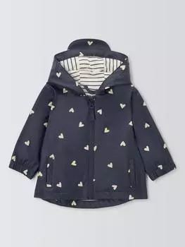 Детская водонепроницаемая куртка hearts rain mac jacket John Lewis, зеленый