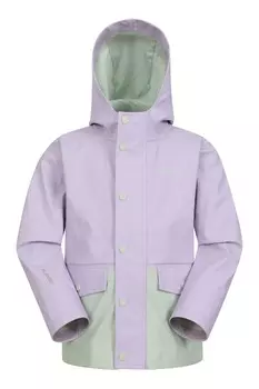 Детская водонепроницаемая куртка из полиуретана от дождя Mountain Warehouse, фиолетовый