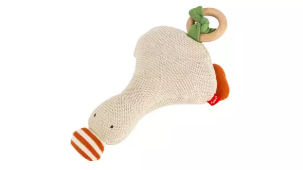 Детская вязаная игрушка гусь Sigikid