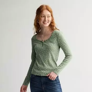 Детская вязаная кофта с длинным рукавом и планкой Pink Republic, цвет sage ditsy