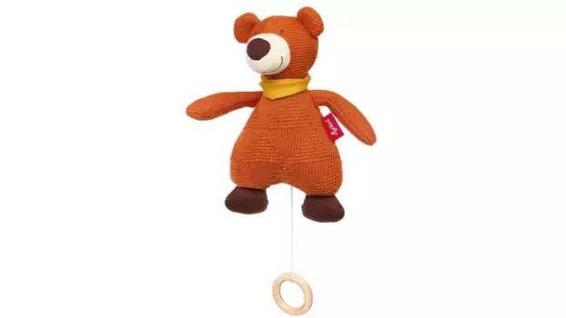 Детская вязаная музыкальная шкатулка-мишка Sigikid