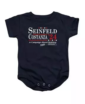 Детская выборная футболка для маленьких девочек Seinfeld, синий