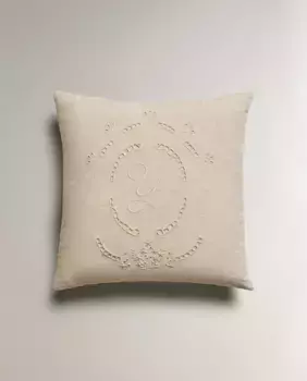 Детская вышитая начальная подушечка Zara Home, Letter Y