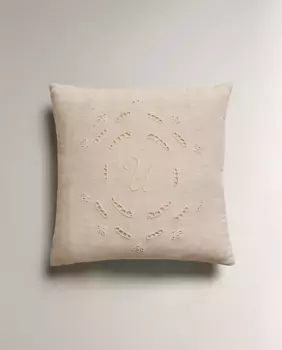 Детская вышитая начальная подушечка Zara Home, Letter U
