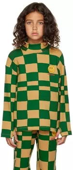 Детская зеленая квадратная водолазка Jellymallow