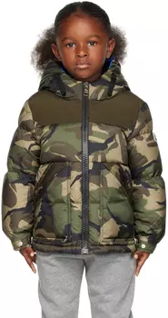 Детская зеленая пуховая куртка Sufaye Moncler Enfant