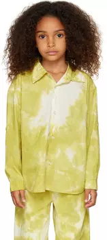 Детская зеленая рубашка Jason с принтом тай-дай Wildkind