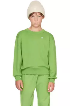 Детская зеленая толстовка с нашивками Acne Studios