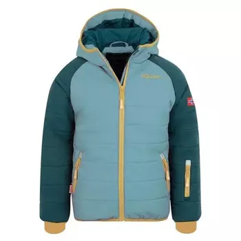 Детская зимняя куртка Hafjell XT бирюзовый/голубой/медовый TROLLKIDS, цвет gelb