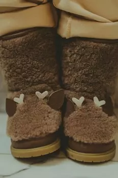 Детская зимняя обувь Donsje Irfi Boots Stag, коричневый