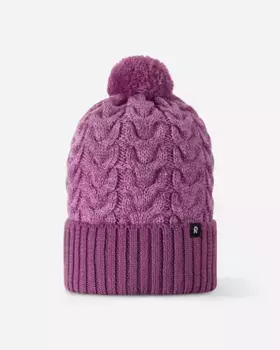 Детская зимняя шапочка Routii Reima, цвет Red Violet