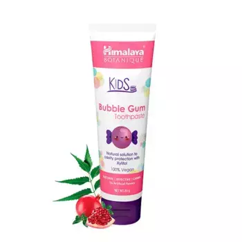 Детская зубная паста Kids Bubble Gum Toothpaste Himalaya, 80 g