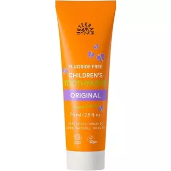 Детская зубная паста солодка 75 мл — без фтора — 100% натуральные ингредиенты, Urtekram