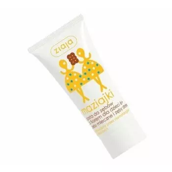 Детская зубная паста Ziaja Maziajki с фтором для детей от 6 лет