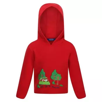 Детскаядетская толстовка с капюшоном «свинка пеппа» в виде дерева Regatta, красный