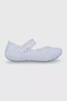 Детские балетки Papel Melissa, серебряный