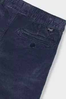 Детские бархатные брюки-джоггеры Mayoral, темно-синий