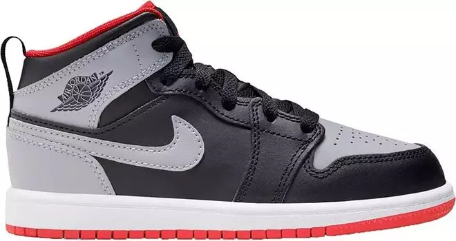 Детские баскетбольные кроссовки Air Jordan 1 Mid для дошкольников Jordan, мультиколор