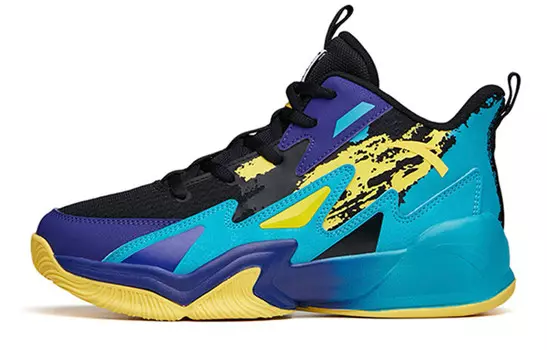 Детские баскетбольные кроссовки GS High-top Starry Sky Purple / Fantasy Blue / New Flag Yellow Anta Kids