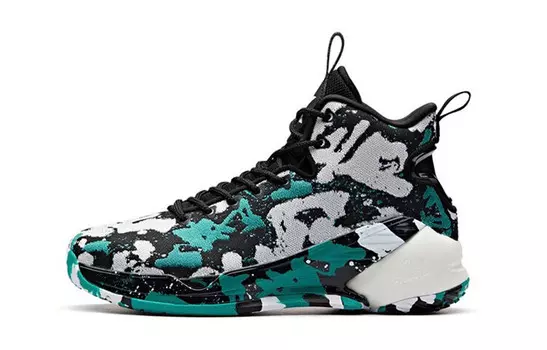 Детские баскетбольные кроссовки GS High-top Black/Seamweed Green/Anta White Anta Kids