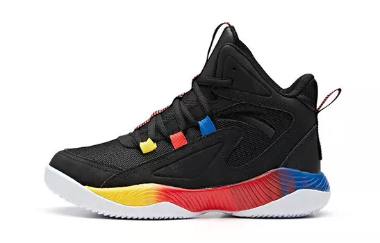 Детские баскетбольные кроссовки GS High-top черные/белые Anta Kids