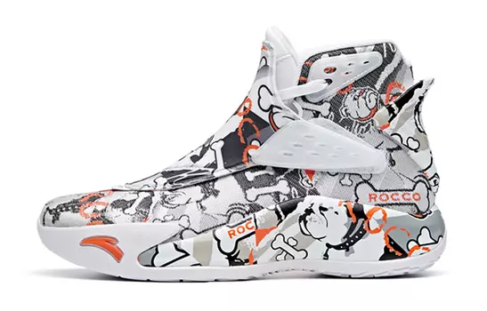 Детские баскетбольные кроссовки GS High-top черные/белые Anta Kids