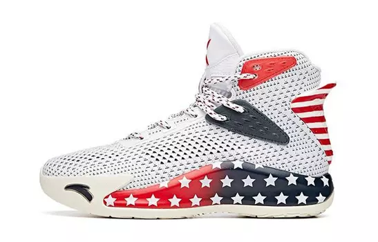 Детские баскетбольные кроссовки GS High-top черные/белые/красные Anta Kids