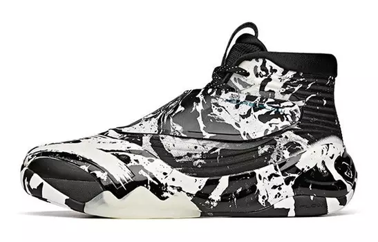 Детские баскетбольные кроссовки GS High-top черные/белые Anta Kids