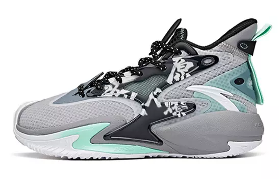 Детские баскетбольные кроссовки GS High-top Серый/Зеленый/Черный Anta Kids