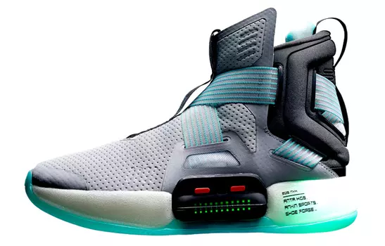 Детские баскетбольные кроссовки GS High-top Серый/Черный/Зеленый Anta Kids