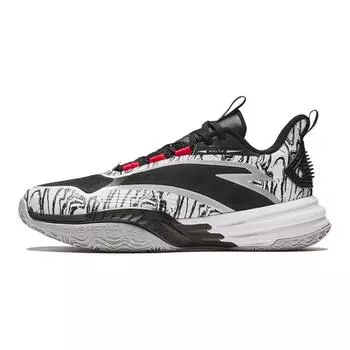 Детские баскетбольные кроссовки GS Low-top черные/белые Anta Kids, черный/белый