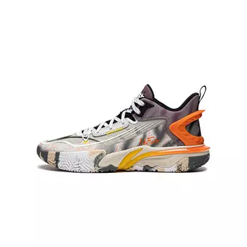 Детские баскетбольные кроссовки GS Low-top Light Lime/frost Mist Purple Lining Young, фиолетовый