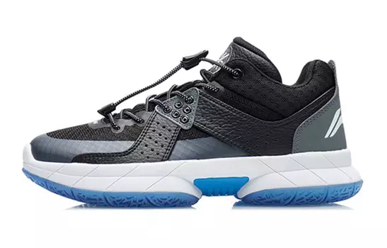 Детские баскетбольные кроссовки GS Low-top Black/Thunderstorm Gray Lining Young