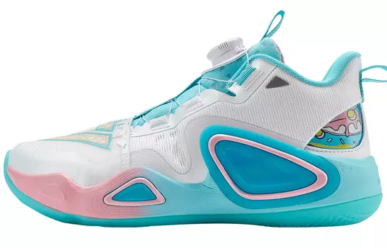 Детские баскетбольные кроссовки GS Low-top белые/синие Peak, белый