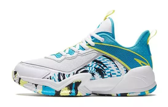 Детские баскетбольные кроссовки GS Low-top белые/королевские/желтые Anta Kids, белый/желтый