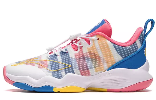 Детские баскетбольные кроссовки GS Low-top Standard White / New French Blue Lining Young, синий