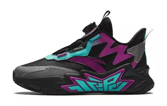 Детские баскетбольные кроссовки GS Low-top черные/фиолетовые Anta Kids, фиолетовый