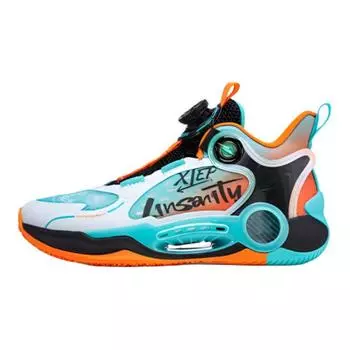 Детские баскетбольные кроссовки GS Low-top Aurora Green/Black Xtep, зеленый