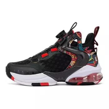 Детские баскетбольные кроссовки GS Low-top Black/light Scarlet Xtep, черный