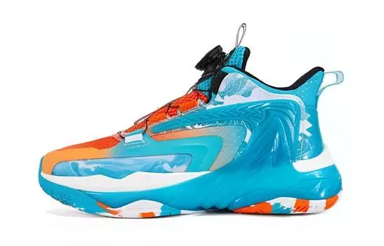 Детские баскетбольные кроссовки GS Low-top Поставщик Цвет/Голубой Halo/Кремово-белый Xtep, голубой