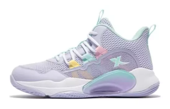 Детские баскетбольные кроссовки GS Low-top Purple Xtep, фиолетовый