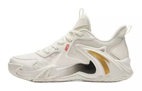 Детские баскетбольные кроссовки GS Low-top White Anta Kids, белый