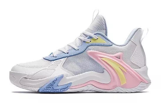 Детские баскетбольные кроссовки GS Low-top Anta White/Danube Blue Anta Kids, синий