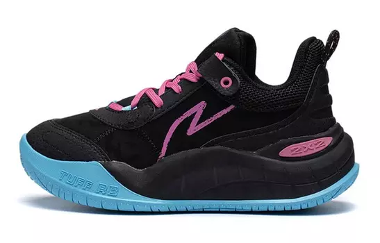 Детские баскетбольные кроссовки GS Low-top черные/синие/розовые Lining Young