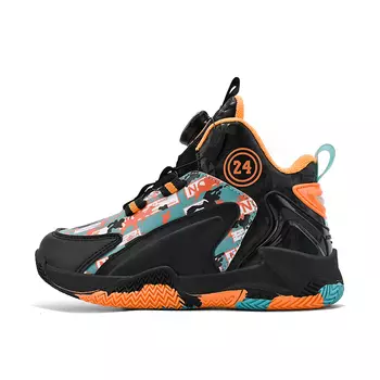 Детские баскетбольные кроссовки GS Low-top Camkids, черный/оранжевый